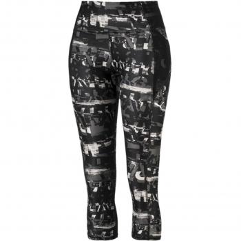 PUMA Be Bold AOP 3/4 Tight Mallas Deporte, Mujer, Black, XL