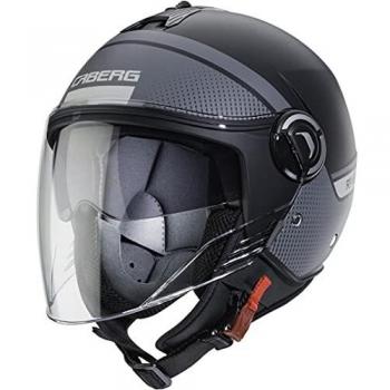Caberg Casco Riviera V4 Elite Matt negro/gris oscuro/XS