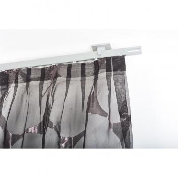 Barra para cortina 32 x 12 mm, 180 cm. de longitud, en aluminio – completo