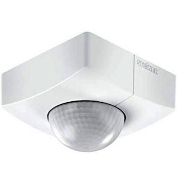 Detector de movimiento en superficie blanco angular Steinel IS 3360 PF con sensor infrarrojo y alcance de 20 m