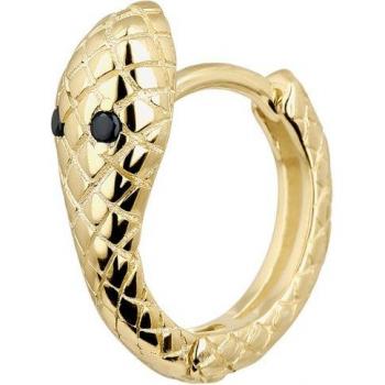 Piercing de aro Serpiente en Plata 925 con baño de oro 18k