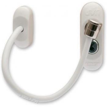 Cable de ventana y puerta para seguridad de bebé y niño - cable fuerte que se puede bloquear con llave - blanco