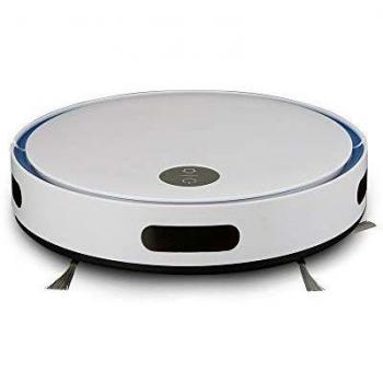Robot Aspirador Giroscópico V-TAC Blanco y Azul con Mando a Distancia