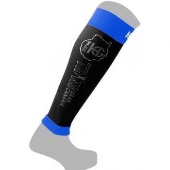 SportHG Hg-Turf - Perneras compresivas para hombre, color negro / azul royal, talla L/XL