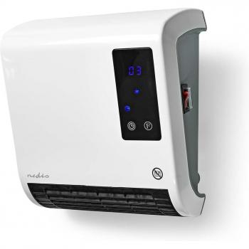 Calefactor de baño Nedis 2000W con termostato ajustable, control remoto y protección IP22