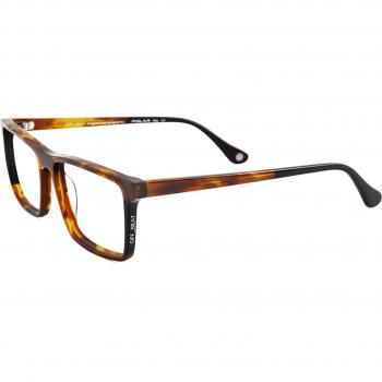Polar OFF_BEAT 09 477 Gafas Recetadas para Hombre Negras con armazones negros y lentes recetados de tamaño 56