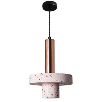 Lámpara Colgante Metal y Cemento Hestia ILUZZIA LEDKIA, Lámpara Colgante Metal y Cemento Hestia Oro Rosa LEDKIA, Lámpara Colgante Metal y Cemento