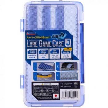 CAJA SEÑUELO MEIHO LURE GAME CASE J – RUTAS DEL MAULE (Estuche de juego Meiho Lure J, dimensiones 175x105x18mm, color azul)