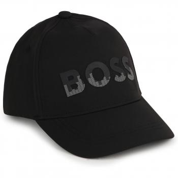 Gorra de niño Boss Kidswear color negro en sintético J50952