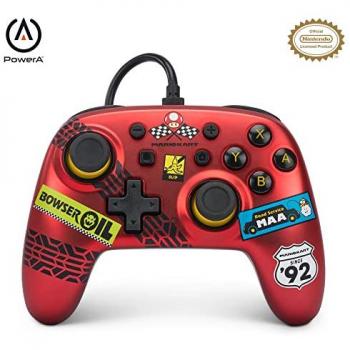 Mando con Cable PowerA Nano Rojo para Nintendo Switch - Mario Kart: Racer Red