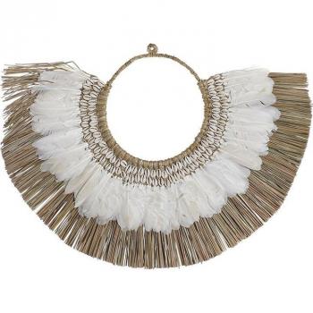 Fíjalo Decoración de Pared con Pluma de Fibra - Elegante y Moderno