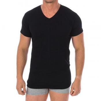 Camiseta interior manga corta y cuello en pico 1004 hombre