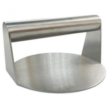 Prensa para Hamburguesas de Acero Inoxidable Fackelmann, Apta para Lavavajillas, Tamaño Ø14 x 10 cm