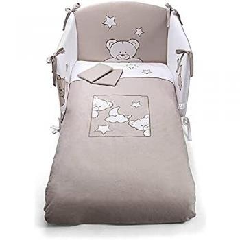 Pali 0687023085 Juego de ropa de cama, 3 pieza Georgia, taubengrau
