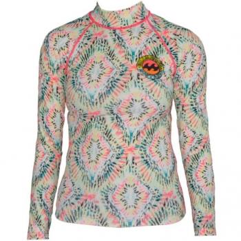 2017 Billabong Ladies Surf Capsule Long Sleeve Rash Vest MULTI C4GY07 Sizes- - Medium