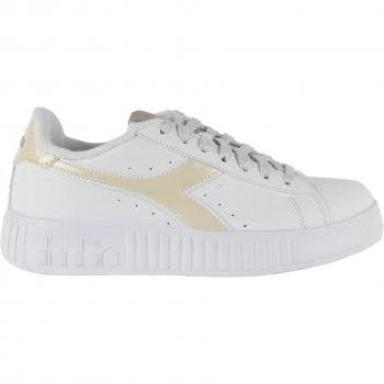 Zapatillas Diadora Step - Zapatillas deportivas para mujer, color blanco-beige, aspecto deportivo y elegante, combinan con cualquier indumentaria