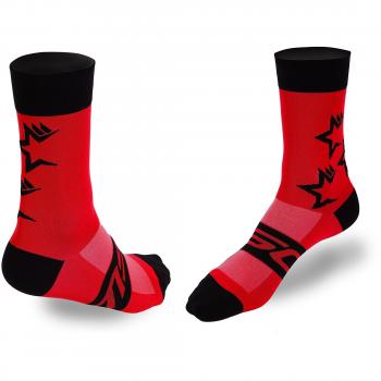MSC Bikes Fivestars Calcetines, Sin género, Rojo, L/XL