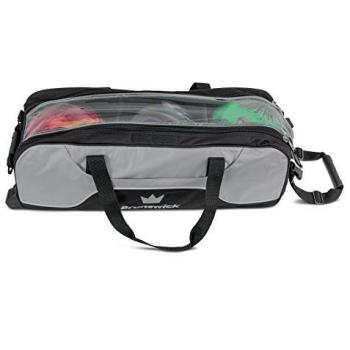 Brunswick Crown Carro 3 Bolas, Unisex Adulto, Plateado, Talla Única