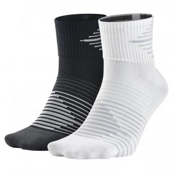 Nike 2Ppk Running Dri-Fit Ligh Pack 2 Pares Calcetines, Hombre, Rojo