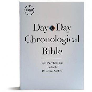 CSB Day-by-Day Chronological Bible, Trade Paper: Black Letter, 365 Days, One Year, Sewn Binding, Easy-To-Read Bible Serif Type