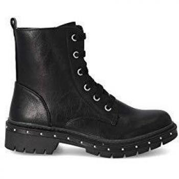 PEKES Bota Militar Cordones niña PEK P3143 Negro - 31, Negro