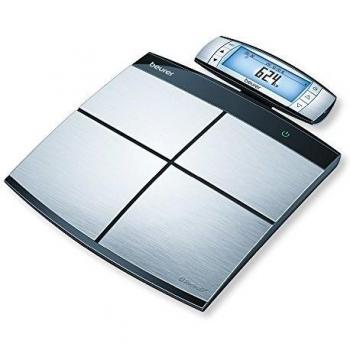 Beurer BF 105 Bodycomplete Body Weight Scales - Full Body Analysis - Measures Body Fat and Muscle Mass - Connected Scale with App - Removable XXL Display