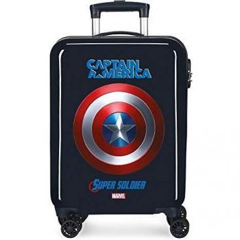 Marvel Los Vengadores Sky Avengers Maleta de cabina Azul 37x55x20 cms Rígida ABS Cierre combinación 34L 2,6Kgs 4 Ruedas Dobles Equipaje de Mano