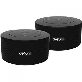 Defunc Duo D2081 - Altavoz estéreo portátil, Bluetooth, 2 Unidades, Color Negro