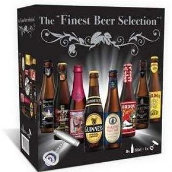 The finest beer selection estuche seleccion de 8 cervezas con regalo de abridor de botellas
