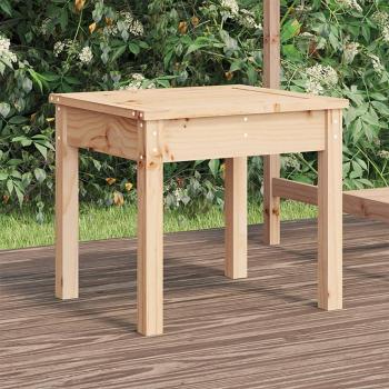 Banco de jardín de madera maciza de pino 50x44x45 cm