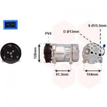 Compresor de aire acondicionado VAN WEZEL 5800K164