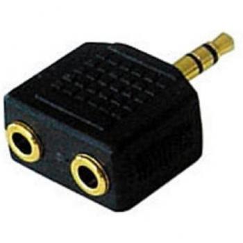 Lindy Audio Adapter 3.5 mm Negro - Adaptador para cable