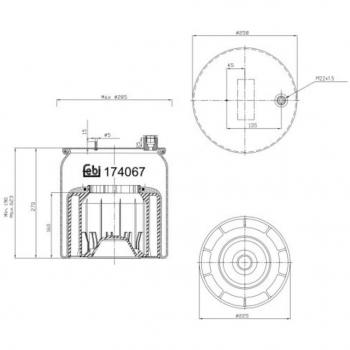 Fuelle de suspensión neumática FEBI BILSTEIN 174067