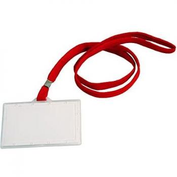 3L Office - Identificador con cordon plano q-connect kf03303 94x60 mm -con apertura lateral