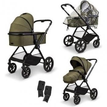 Cochecito MOON Clicc 2 en 1 color verde musgo melange colección 2024