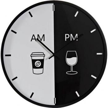 Reloj de Pared Fíjalo Metal Negro y Blanco (60 x 4 x 60 cm)