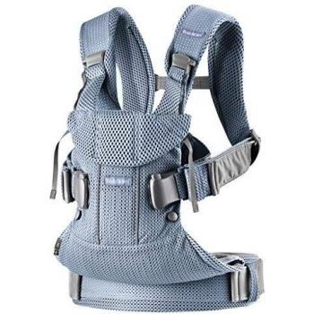 BABYBJÖRN Mochila Porta Bebé One Air, 3D Mesh, Azul Pizzara