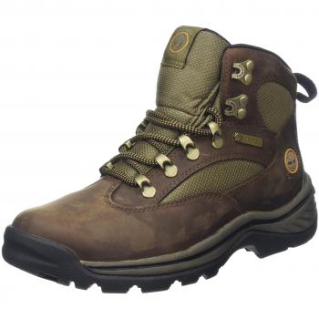 Timberland Women's Chocorua Mid Lace-Up Hiking Boot with Gore-Tex Bootie in Dark Brown, Size 4.5