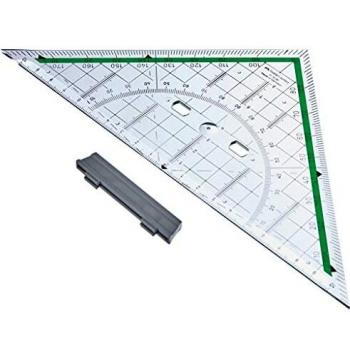 Faber Castell 177090 - Triángulo de signo grande, con asa - Transparente