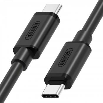 Cable USB UNITEK Y-C477BK 1m USB 3.2 Gen 1 (3.1 Gen 1) Tipo C Negro