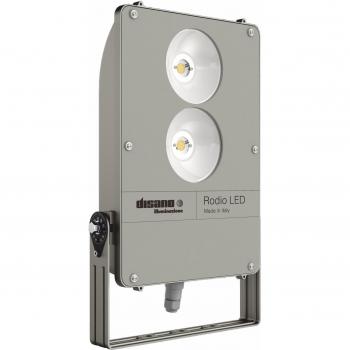 Proyector LED Disano Rodio 1897 COB 196W 4000K Simétrico Grafito