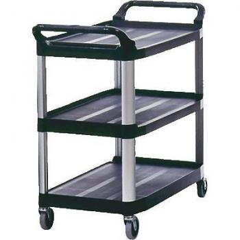 Rubbermaid 896166 - Carro de 3 baldas con ruedas giratorias