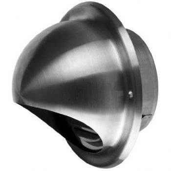 Tapa de conducto semicircular de acero inoxidable 150mm con eyector de aire