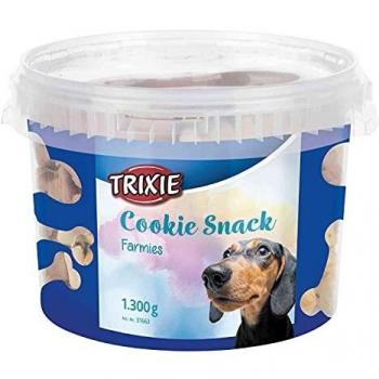 TRIXIE Cubo Snacks de Galleta, Granja, 1.300 g, Perro