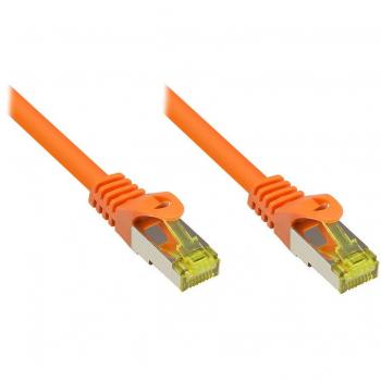 Cable de red Cat. 7 S/FTP Naranja 7,5m - Alta velocidad 10 Gbps, halógeno libre, protección RNS