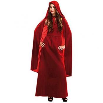 Disfraz de Hechicera Roja para Mujer My Other Me, incluye vestido rojo con capa y sombrero, disponible en tallas M/L