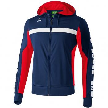 Erima Sportsjacke 5-Cubes Trainings mit Kapuze - Chaleco de fútbol para niño, color azul, talla 128 cm