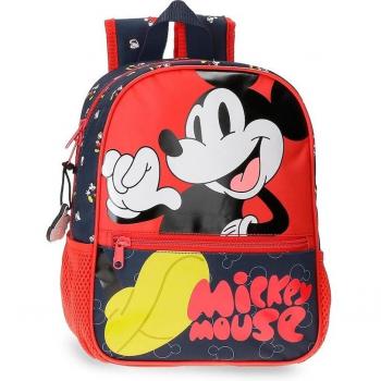 Mochila Infantil Mickey Mouse Fashion Preescolar 28cm Multicolor de Microfibra