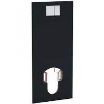 Placa de diseño Geberit AquaClean con control integrado para inodoro completo, vidrio negro 115.328.SJ.1