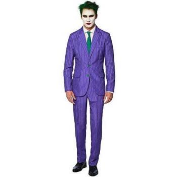 Suitmeister Trajes de Halloween para hombre con estampados elegantes y espeluznantes, juego completo: incluye chaqueta, pantalones y corbata.
